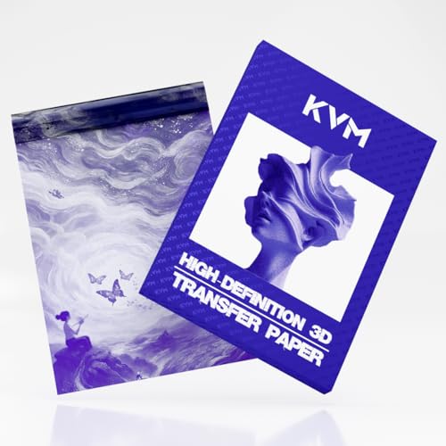 KVM High-Definition 3D Transfer Paper, A4 Size, 100 Sheets, Matte Texture for Tattoo Artists, Thermal Copier Compatible (100PCS)
