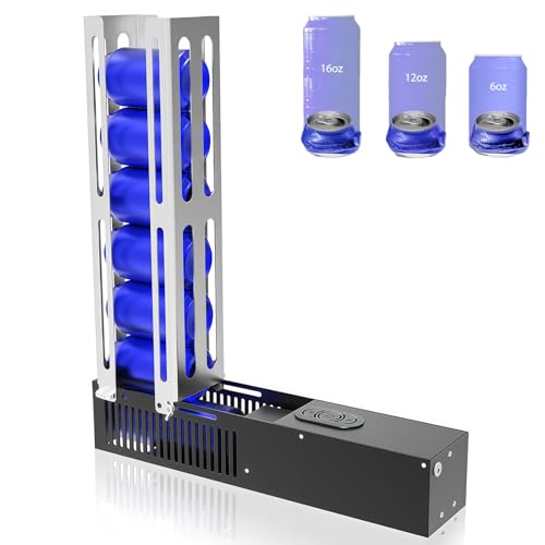 Elektrische Dosenbrecher Automatische Dosenpresse Recycling von 6oz~16oz Dosen Automatischer und Manueller Modus Verstellbarer Ständer für Coladosen Bierdosen und Plastikflaschen-Platzsparendes