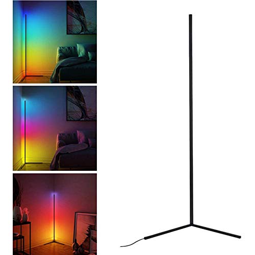 LED Stehlampe Ecke Dekoration Wohnzimmer Moderne Vertikales Leselicht Dimmbar mit Fernbedienung,Stehleuchte für Schlafzimmer, Büro