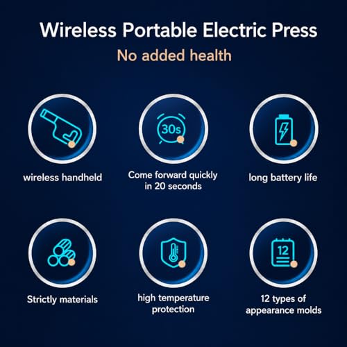 Image of EKIY Electric 12 Mould Stainless Steel Idiyappam,Noolappam,Muruke,Noodles,Pasta Maker Machine | 50Watts Power|50 Times for Full Charge| 1500Mah Type-C Cordless |Wireless Portable (12 Mould White)