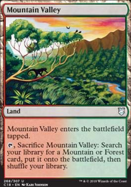Magic The GatheringMountain Valley - Commander 2018