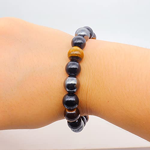 Pulsera de cuentas de piedra natural para hombre miniatura 4