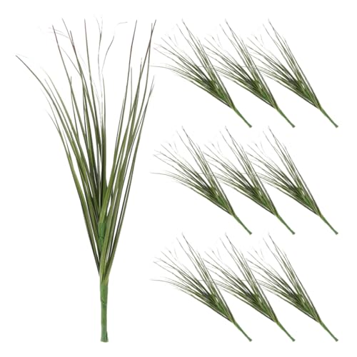 Alipis 10 Piezas Plantas Decorativas Simuladas. Plantas Artificiales Arbustos Artificiales Eucalipto Artificial Planta De Cesped Artificial Tallos De Eucalipto Falso El Plastico Green