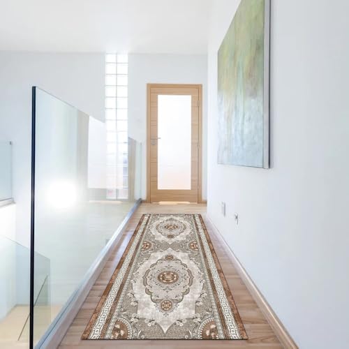 Alfombra de cocina vintage lavable que atrapa el polvo del salón 6