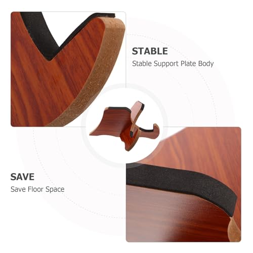 Soporte para skateboard doble kick MERRYHAPY base madera suelo deck 3