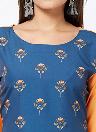 Image of LookMark Womens Printed Crepe A-Line Kurti (Pack of 2 Kurti)