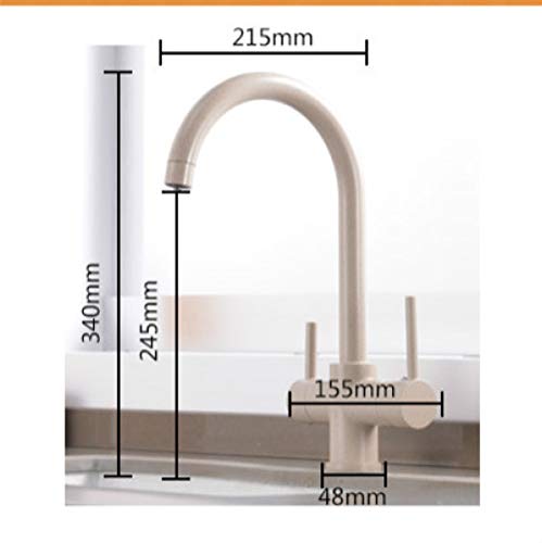 Grifo de agua pura LWX de 360° en cromo negro para evitar los grifos auxiliares en la encimera 2