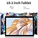 PRITOM 10 inch Tablet, 64GB ROM, 1024GB Expand, Quad Core Processor, HD IPS Screen, 6000mAh Battery, Android WiFi Tablets Dual Camera, WiFi, Bluetooth, Tablet
