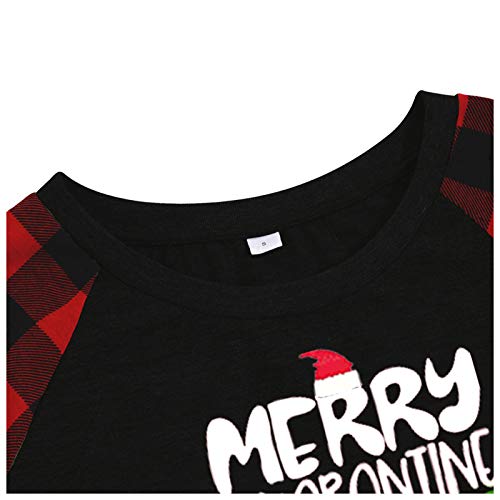 Pijama de Natal para a família, conjunto de pijamas de Natal para a família, roupas de dormir de alg