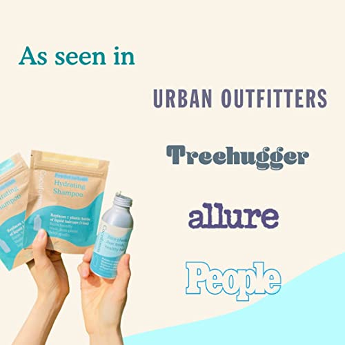 2-In-1 Travel Shampoo & Conditioner Powder - Add Water - Light, Leakproof, Compact For Travel, Camping, Outdoors - Biodegradable & Plastic-Free #TOP1