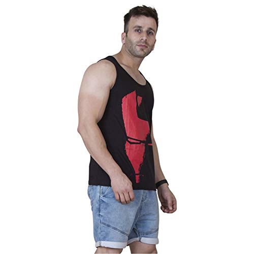 Image of Veirdo Men's Cotton Printed Regular Fit Vest
