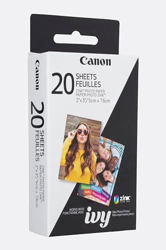 Canon Zinc Photo Paper 20 Sheets 4.25 Inches x 2.50 Inches x 0.75 Inches - View 4