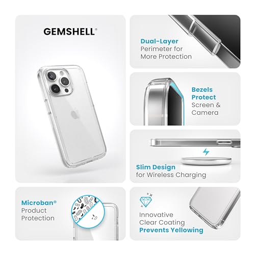 Coque iPhone 15 Pro transparente antichoc fine Speck GemShell Clear compatible MagSafe