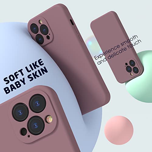 Abitku Silicone Compatible With Iphone 13 Pro Case 6.1 Inch 2021, With Camera Protection, Liquid Silicone Gel Rubber Full Coverage Phone Case With Microfiber Lining (Lilac Purple) #TOP3