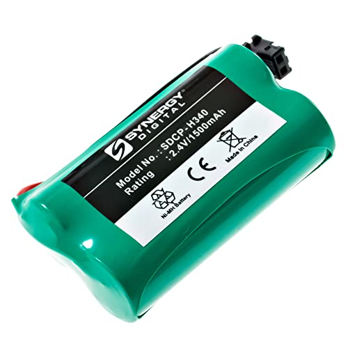 Synergy Digital Cordless Phone Battery, Works with Empire CPH-479B Cordless Phone, (Ni-MH, 2.4V, 1500 mAh) Ultra Hi-Capacity, Compatible with Panasonic HHR-P506 Battery