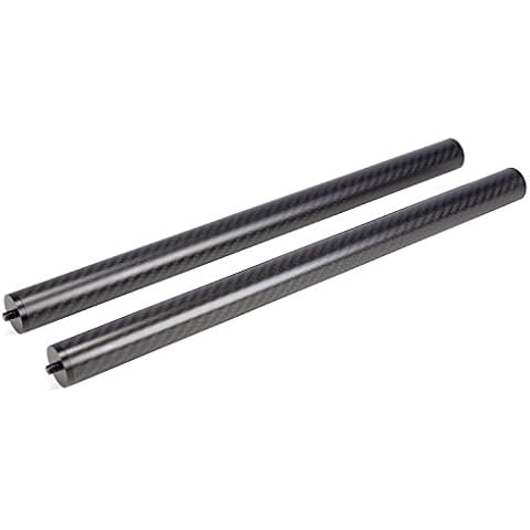 EVO Gimbals 25mm 3K Matte Carbon Fiber Extension Pole Set for Small Cameras, Stabilizers and Handheld Gimbals 0.25 in Male Female Tripod Thread Interlocking Design Cover