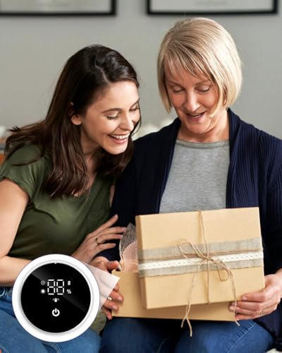 OQIMAX Zahnbürsten Sterilisator mit UV licht & 60°C Trockner – Intelligenter Sensor, Wiederaufladbare Zahnbürstenhalter, Wandmontage Ohne Bohren, 2 Zahnbürstenschlitzen