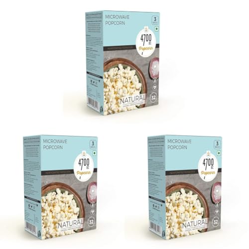 Image of 4700BC Popcorn, Microwave Bags, Natural Healthy, 255g,(Pack of 9)