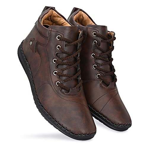 Rising Wolf Synthetic Leather Casual Boots