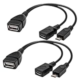 Adaptateur OTG : le connecteur micro USB dispose d'une fonction OTG, idéal pour connecter des clés USB, des claviers, des souris ou des disques durs externes à des appareils mobiles et tablettes compatibles OTG.
