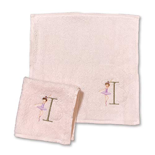 シンジカトウ イニシャルルルベ タオルハンカチ ピンク (I)