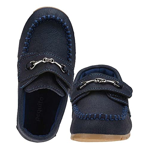 Sapato Social Mocassim Infantil Menino Fivela Calce-Fácil