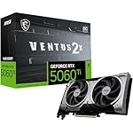 MSI Gaming RTX 5060 Ti 16G Ventus 2X OC Plus Graphics Card (16GB GDDR7, 128-bit, Extreme Performance: TBA MHz, DisplayPort x 3 2.1a, HDMI 2.1b, NVIDIA Blackwell Architecture)