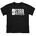 Youth Flash Superhero Star Labs T Shirt for Boys & Exclusive Stickers (Large) Black
