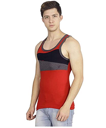 Image of GenX Men's Regular Fit Gym Vest GV 7717 3PC 80CM Multicolor