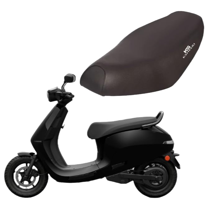 KSHEERI Ola S1 Air Seat Cover Protect from Rust and Dust, PU Leather Waterproof Durable Seat Cover for Your Ola Scooter (Black)-image-33