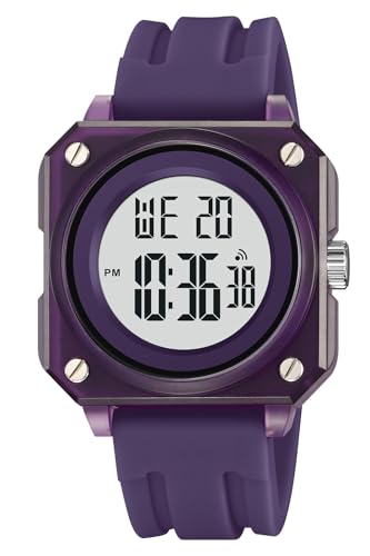 Montre de sport numérique homme FANMIS cadran carré étanche 50m
