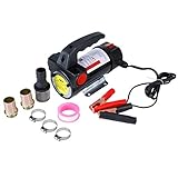 NovelBee 12V Electric Fuel Oil Diesel Transfer Extractor Pump (Power:200W)