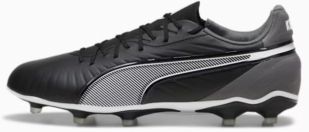 PUMA Unisex King Match Fg/Ag Football Boots, Puma Black PUMA White Cool Dark Gray, 7.5