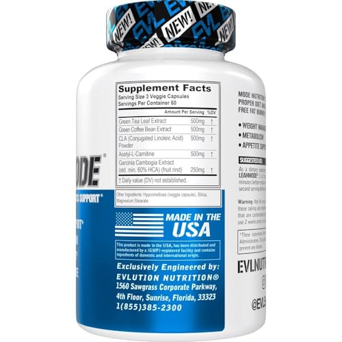 Evlution 860006029517 Evl Weight Loss Support Pills - Premium Multipurpose Appetite Metabolism And Fat Loss Support thumb #2