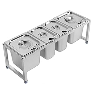 Kruidenrek Plank RVS Telescopisch Jam Catering Benodigdheden Pot met Houder Specerij Dispenser Rack Melk Thee Winkel Jam…