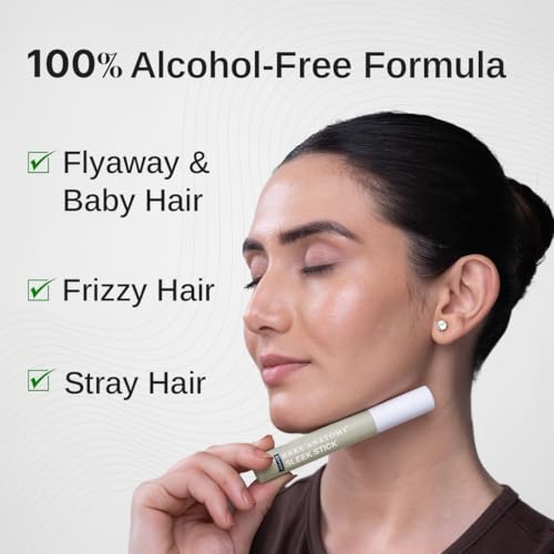 Bare Anatomy Expert Sleek Hair Finishing Stick | 100% Alcohol & Silicon Free | Baby Hair, Frizzy Hair & Flyaway Fixer | Non-Sticky & Non-Crunchy | Natural Sleek Finish With No Residue | 10ml, Gel - Image 3