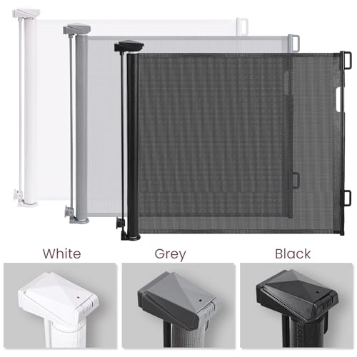 Eyeleaf Retractable Stair Gates For Dogs,Extends up to 59" Wide,34" Tall,One Handed Operation,Baby Gate For Stairs/Doorways/Hallways/Outdoor - Image 8