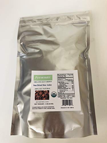 (1 LB) 100% ALL Natura Sun Dried Star Anise,Star Aniseed