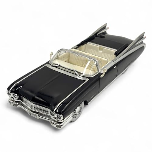 Image of 1:24 Scale Cadillac Eldorado Toy Car for Kids Collection Diecast Metal Model Car with Light Sound Pull Back Openable Door