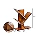 Produktbild FEI Rack Bamboo 2-6 Shelf Tree Bücherregal, Bücherregal, spezielles Design Bücherregal, Display Lagerregal für CDs, Filme & Bücher. (Rote Eiche 2-6 TB) (größe : 44 * 20 * 56)
