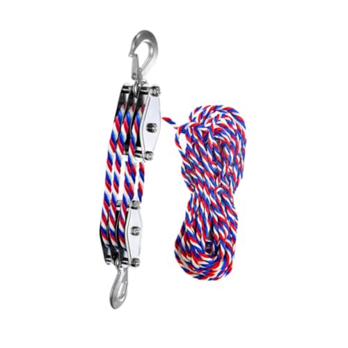 Block and tackle pulley system manual en acier pour soulever sans douleur
