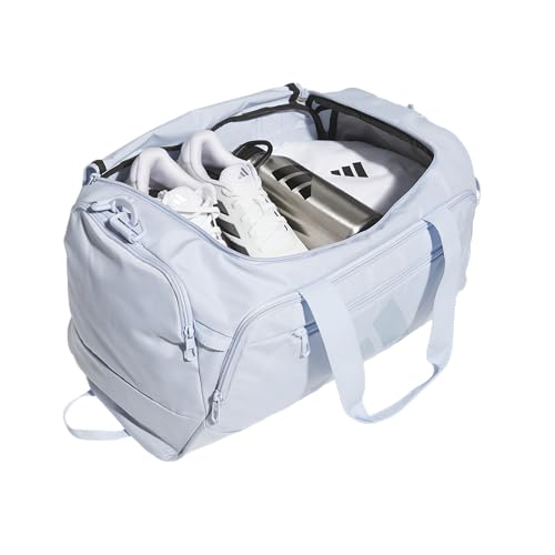 Image of adidas Defender 5 Duffel Bag for Sports, Gym and Travel, Crystal Sky Blue /Wonder Blue, OSFA