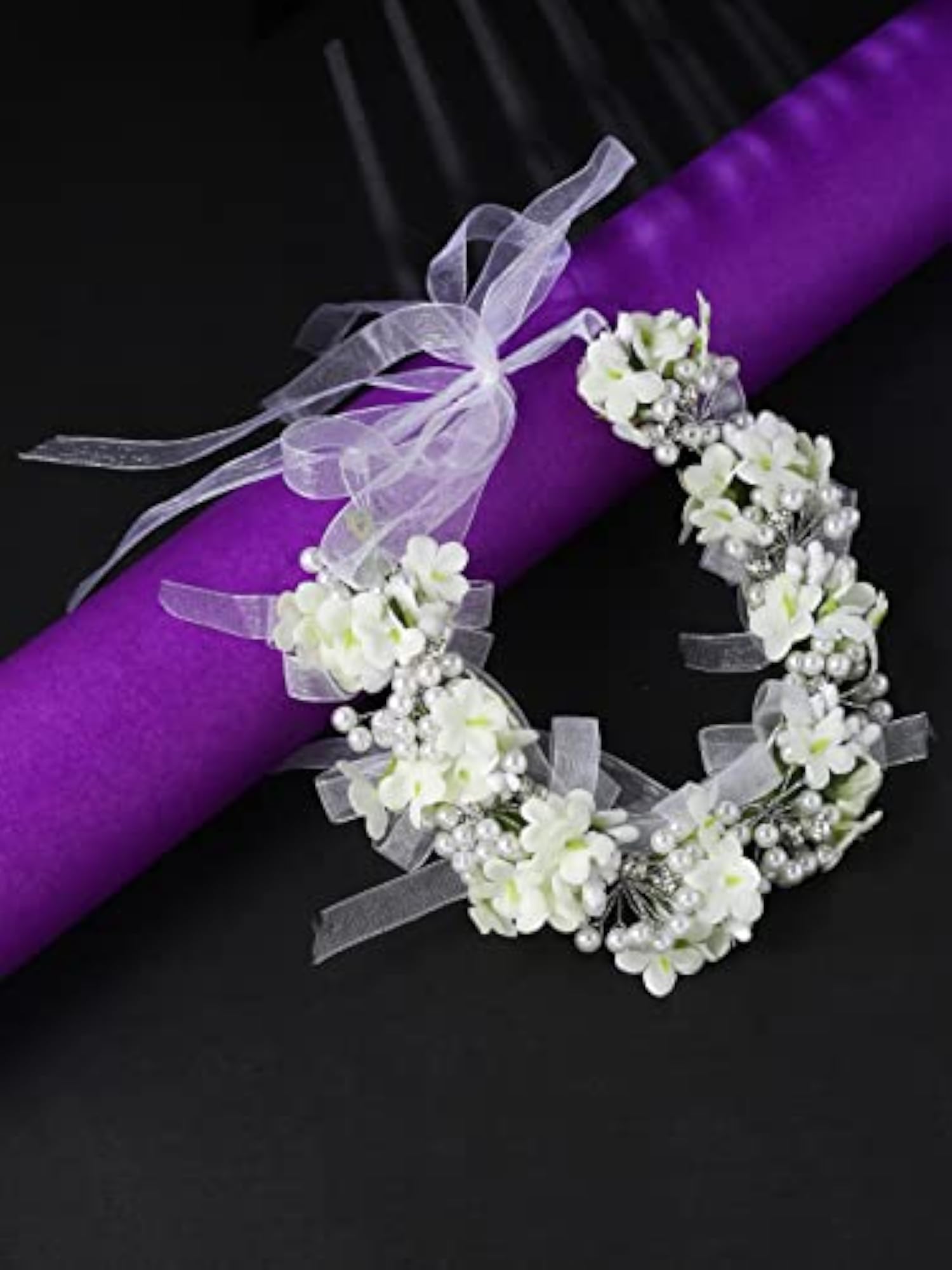Floral Tiara Hair Vine, Elegant Bridal Headband