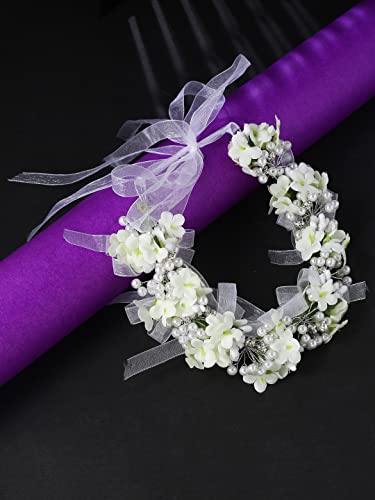 Floral Tiara Hair Vine, Elegant Bridal Headband