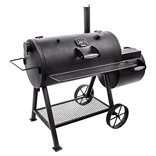 Oklahoma Joe's Highland Reverse Flow Smoker, Charcoal, Porcelain Coated Wire, Black