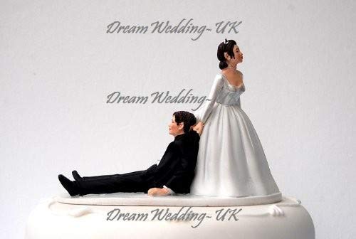 DreamWedding-UK Figurine de mariés en résine Artificielle pour gâteau de Mariage, numéro 20
