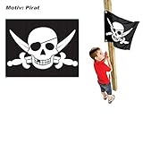 Kinder-Fahne Flagge Pirat mit Hiss-Seil