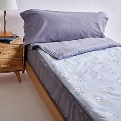 Funda Nordica Relleno Incluido 10XDIEZ Funda Saco Nórdico Ajustable Cama Individual (No Incluye Relleno) - (Gris Panda - Cama 90cm)