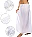 Avidlove Women Lingerie Slips Satin Snip-it Half Slip Lace Underskirt Long White, Style1-White (FBA), Medium