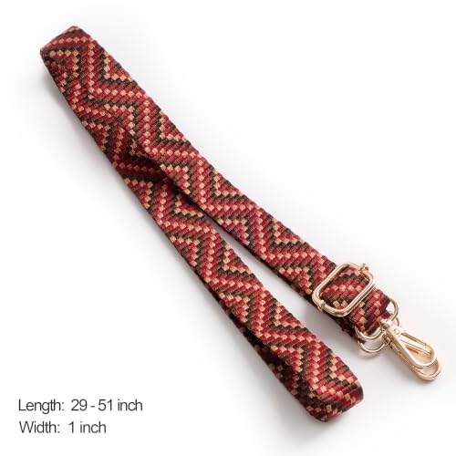 Image of chushui 1 Inch Purse Strap Replacement, Adjustable Crossbody Bag Strap | Different Fabric Textures and Surface Finishes